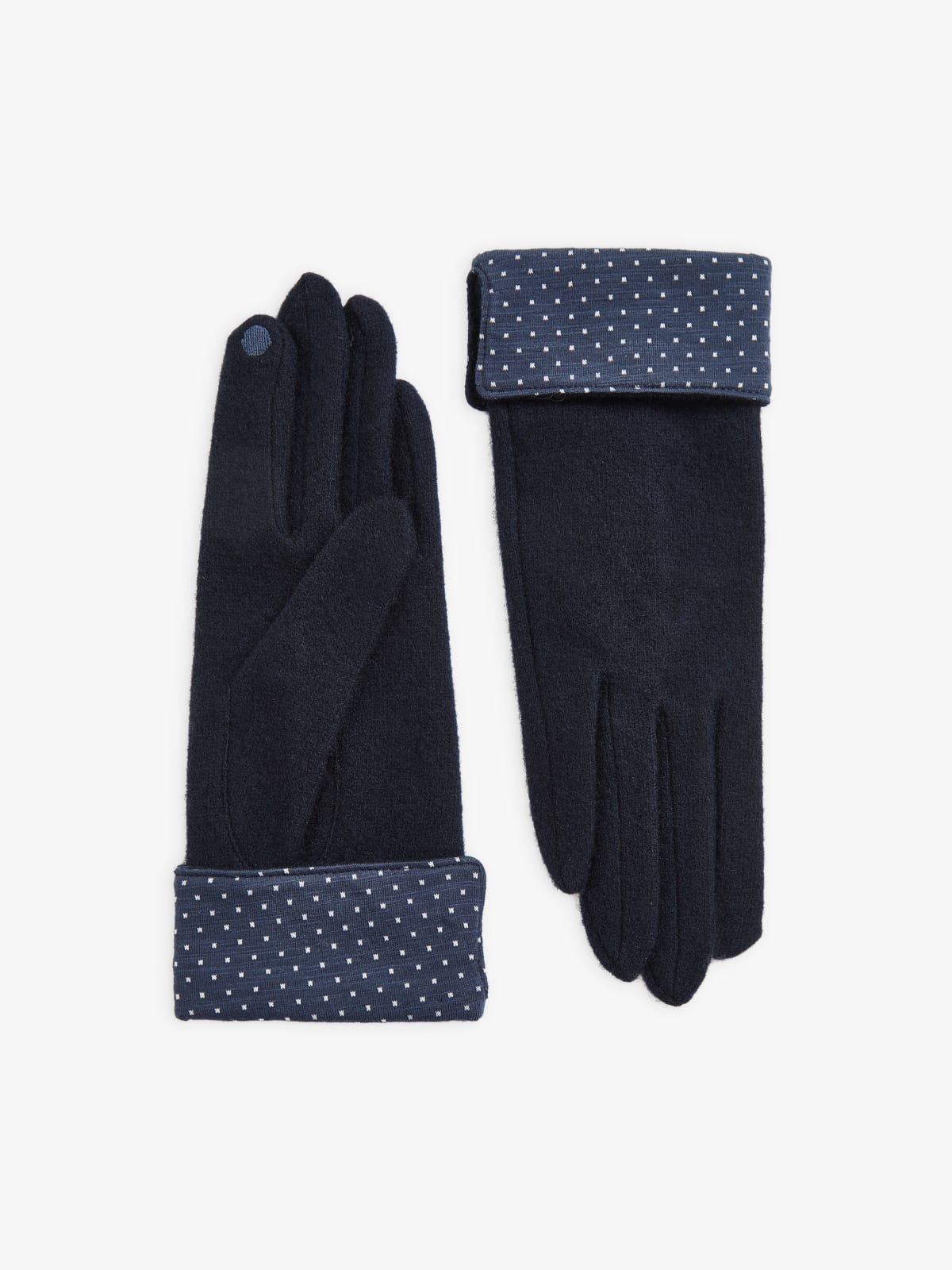 blue wool Alice gloves