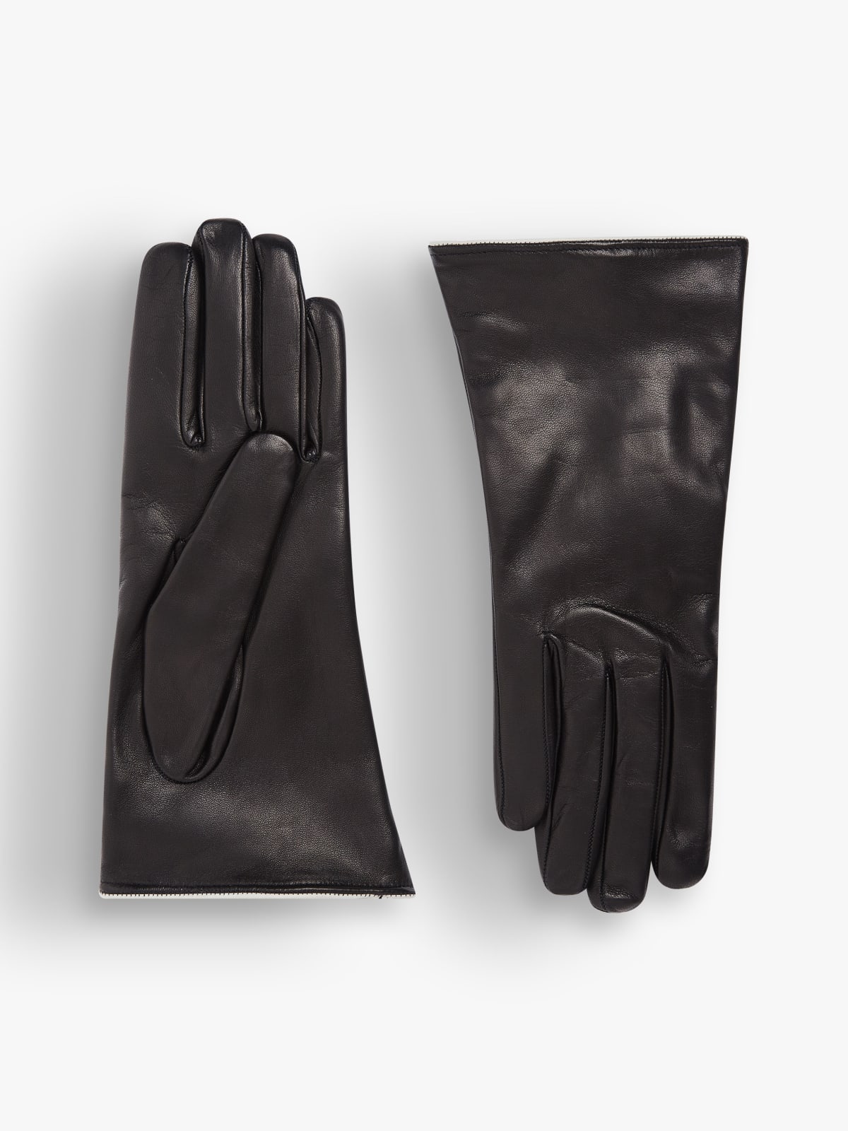 black leather Daphnée gloves