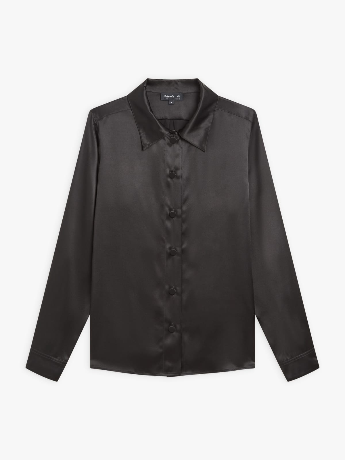 black silk Laureen shirt