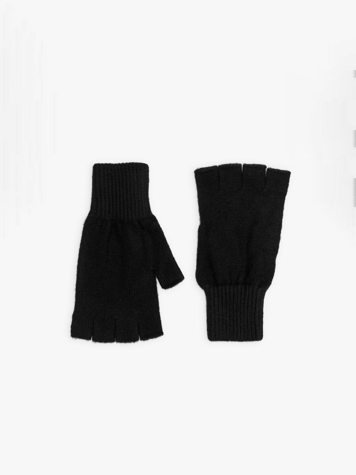 black Moris cashmere mittens