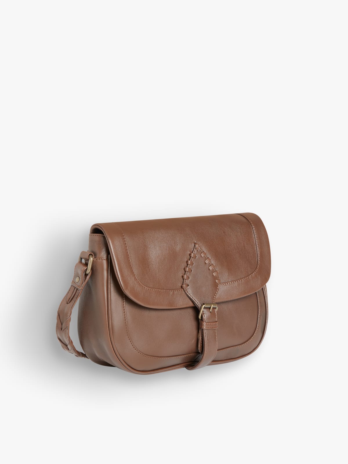 beige leather Marnie bis shoulder bag