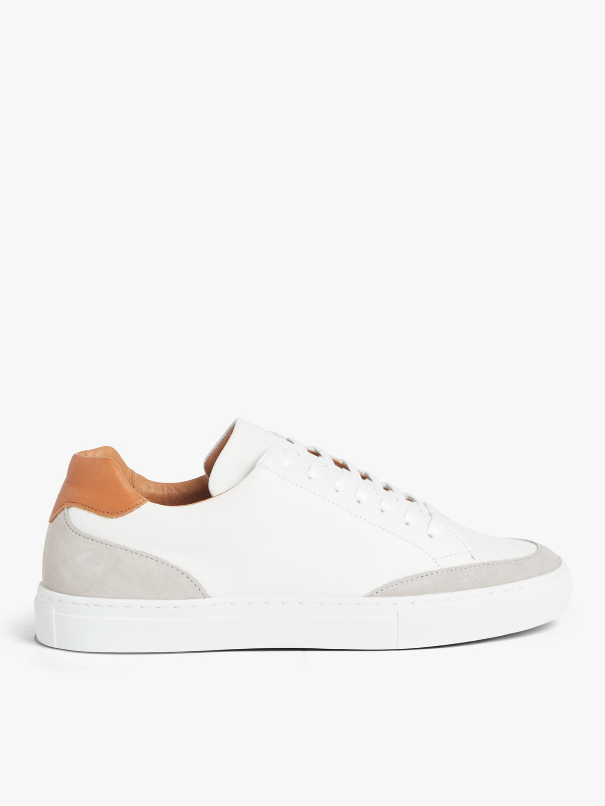 white leather Charlie trainers