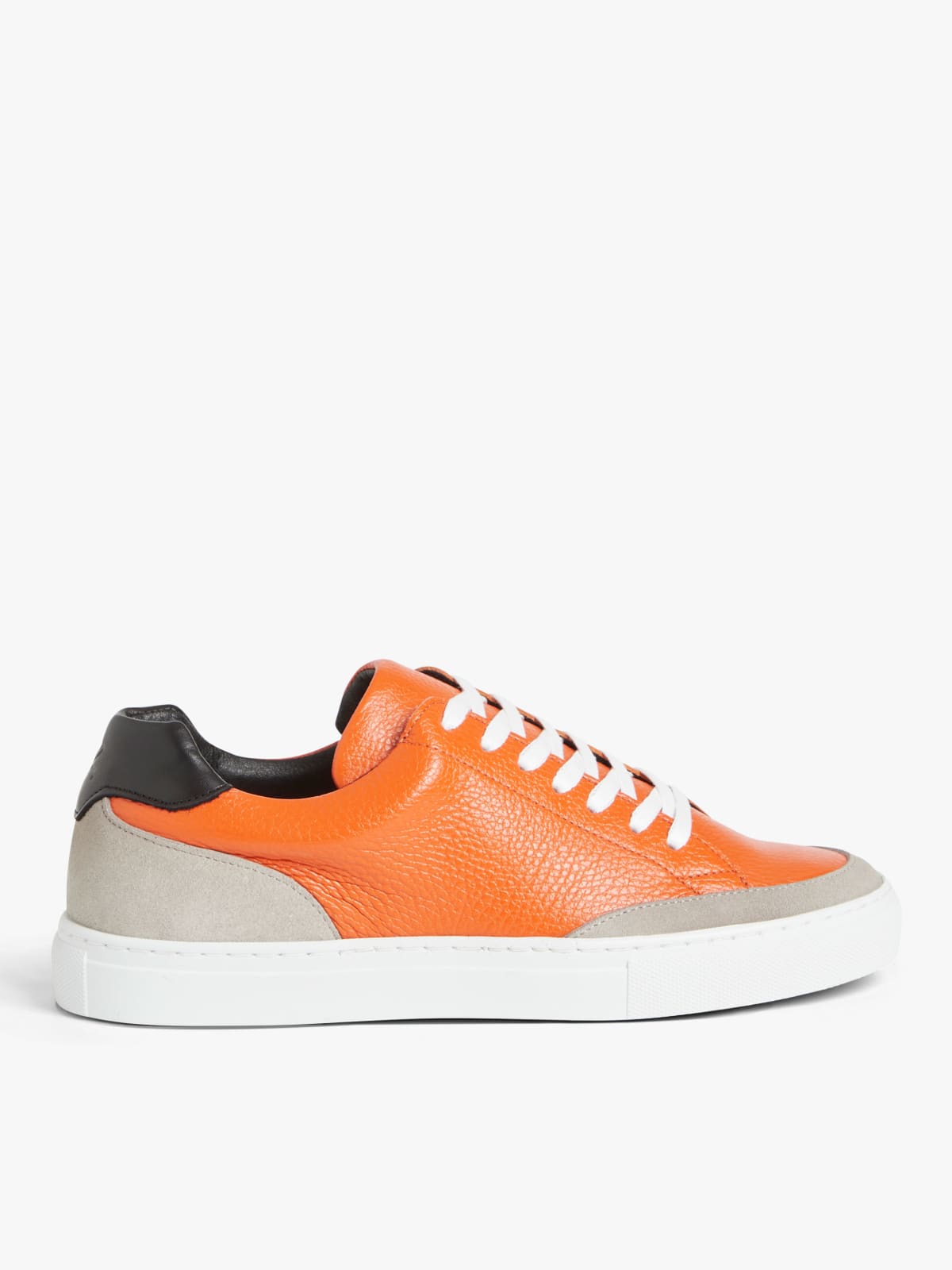 orange leather Charlie trainers