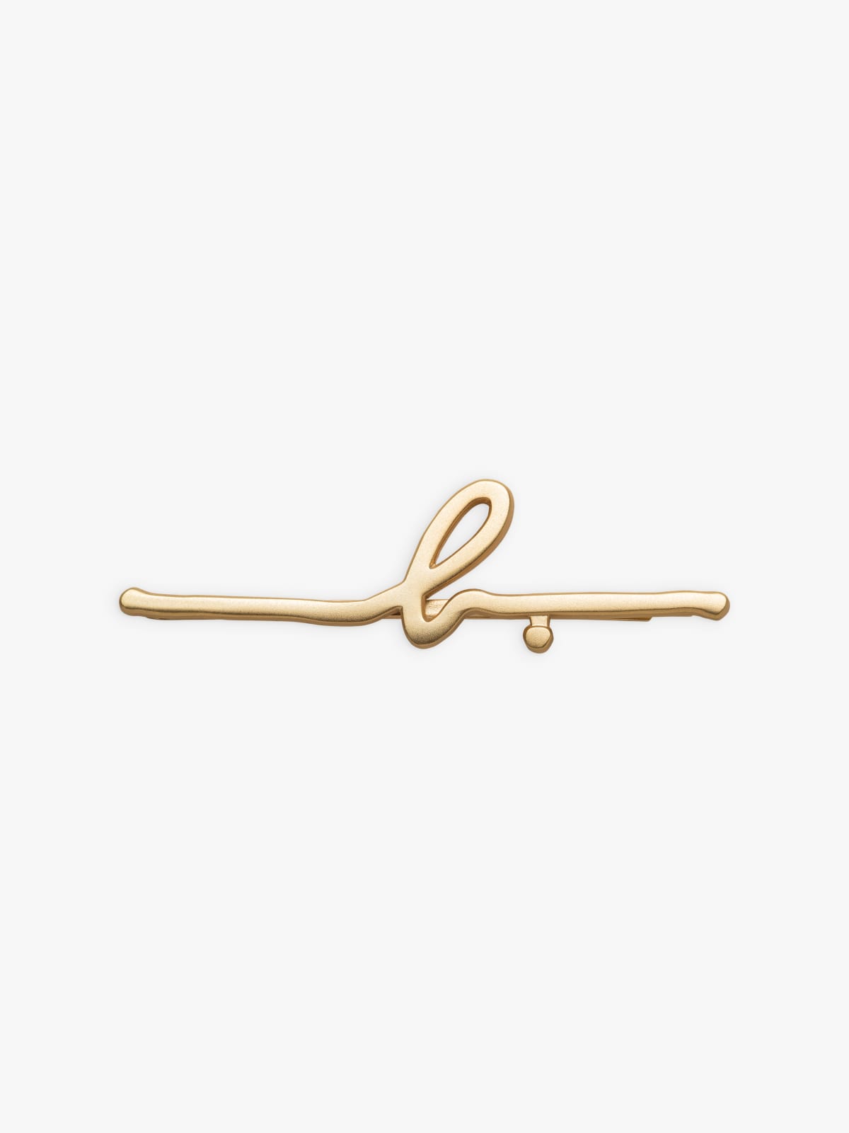 golden "b." hair clip