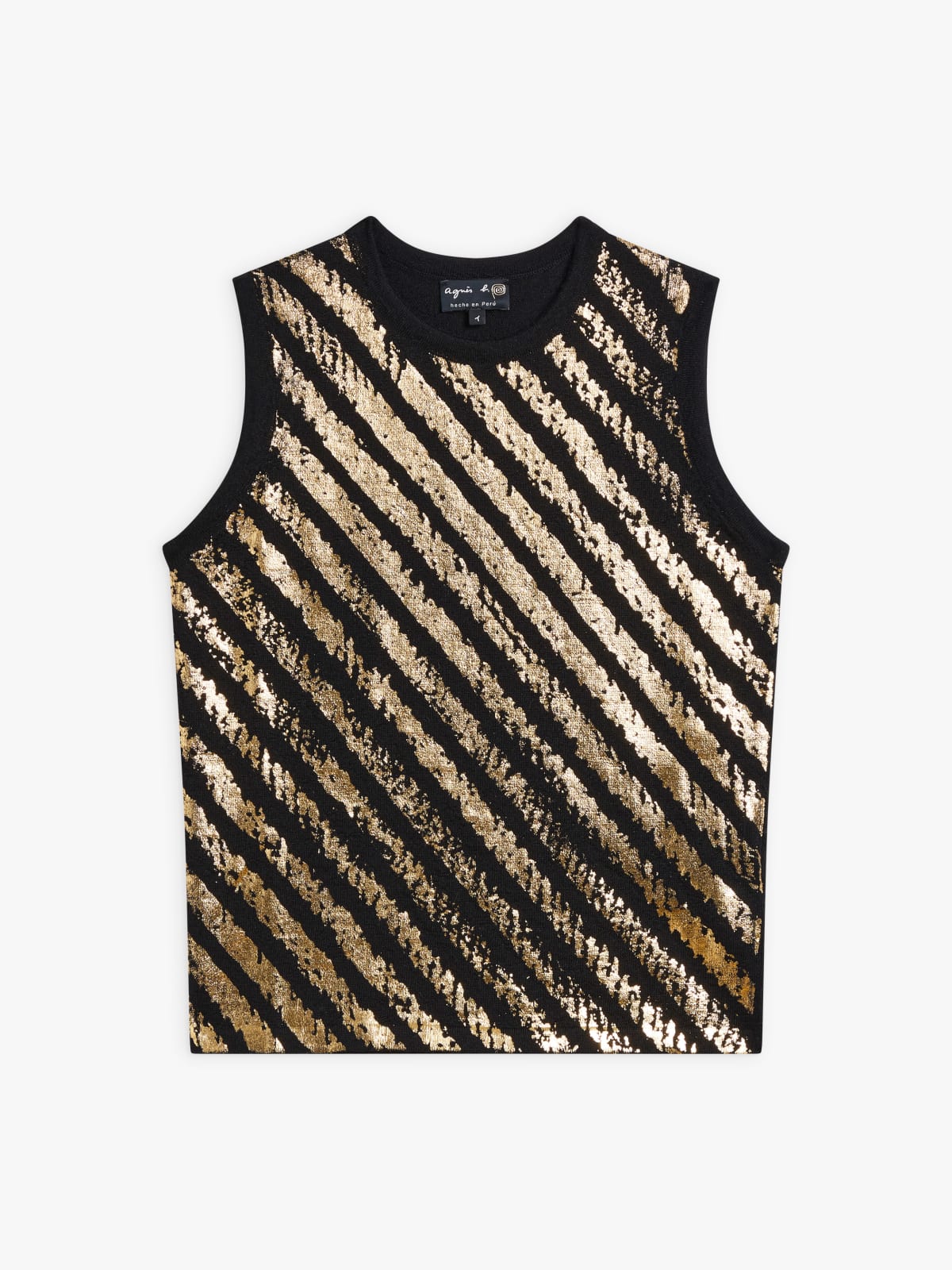 black and golden alpaca jersey Stardust jumper