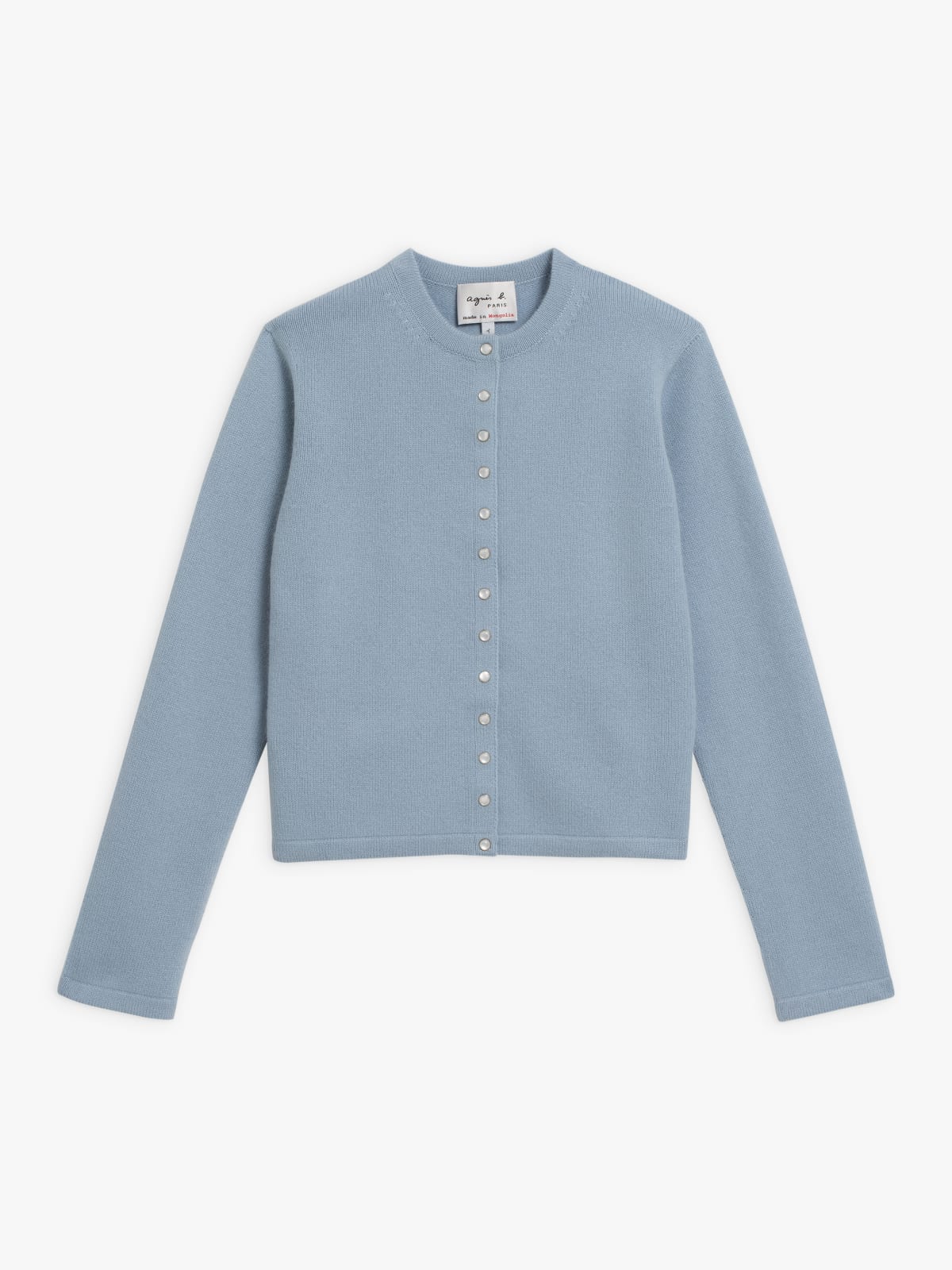 blue Le Petit pure cashmere snap cardigan