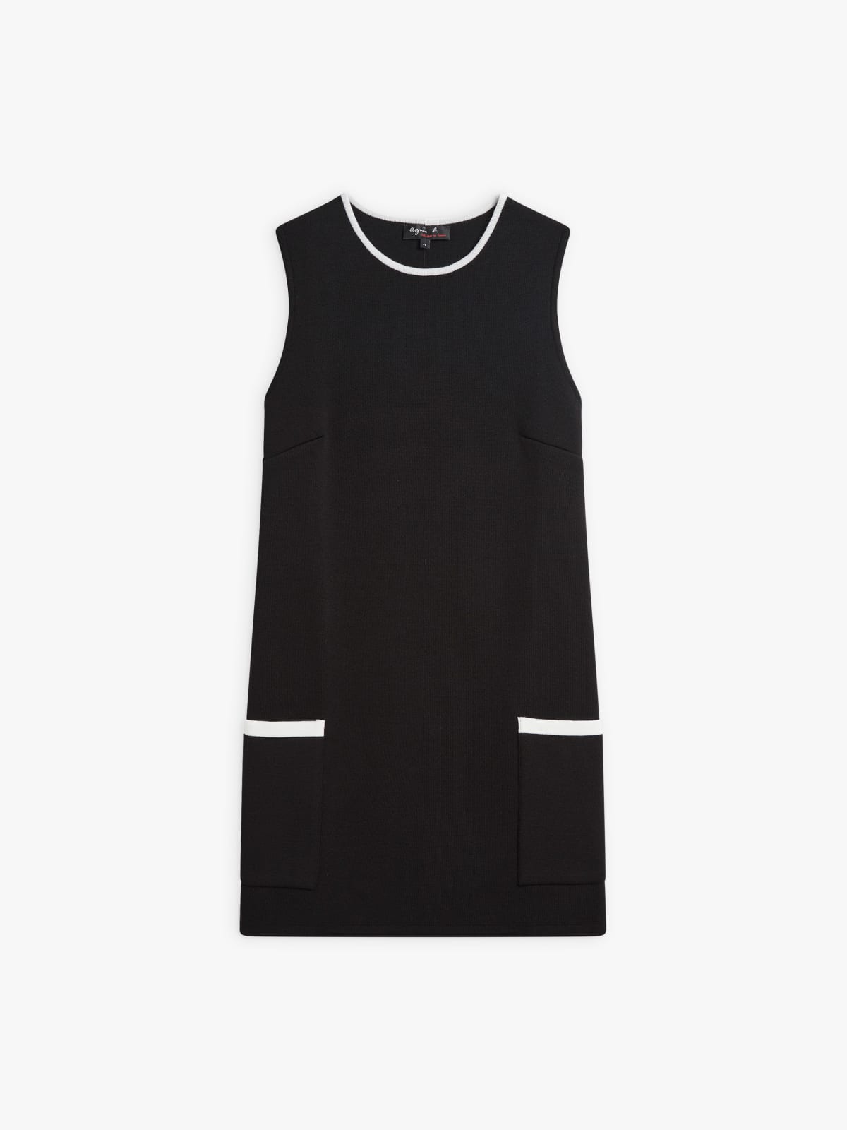 black merino wool Mauri dress