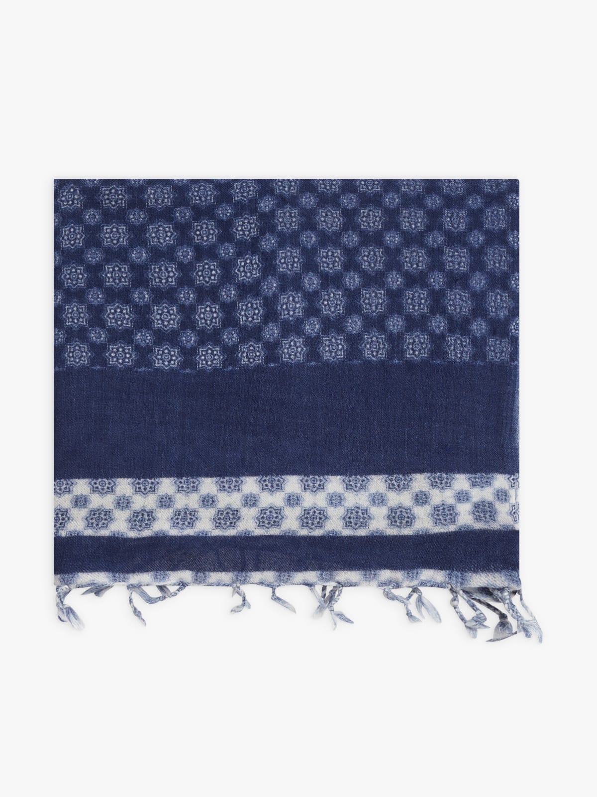 blue wool Claudio scarf