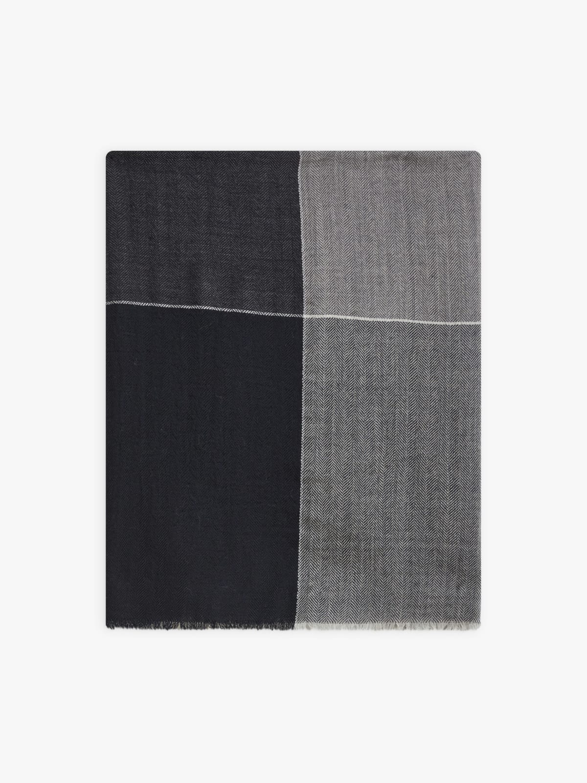 black wool Aubin scarf