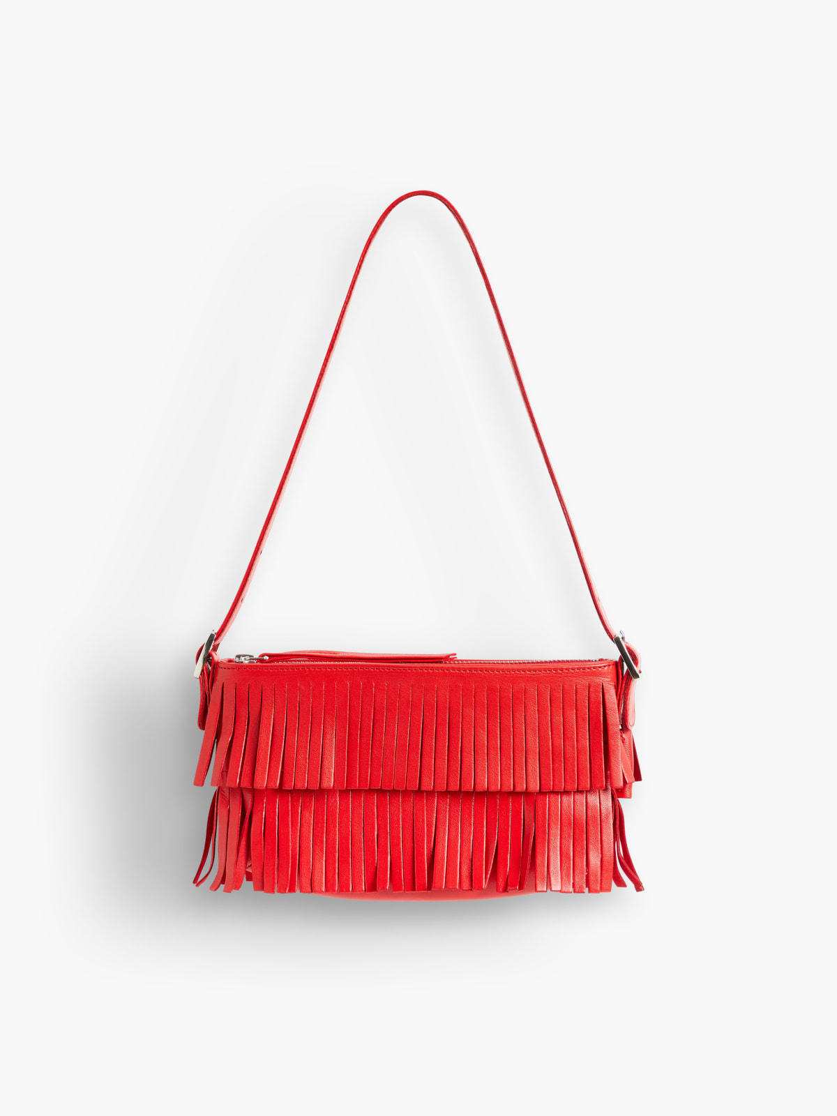 red leather Carmen clutch