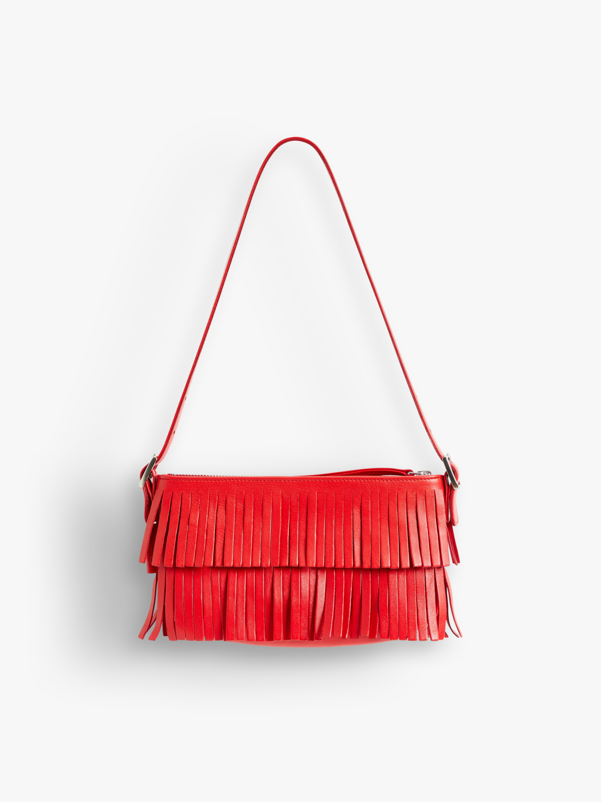 red leather Carmen clutch