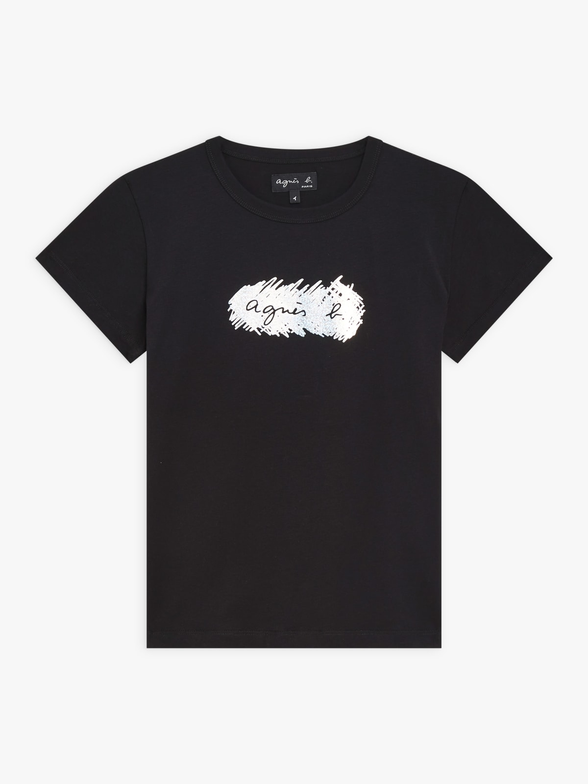 black cotton screen-printed Brando t-shirt