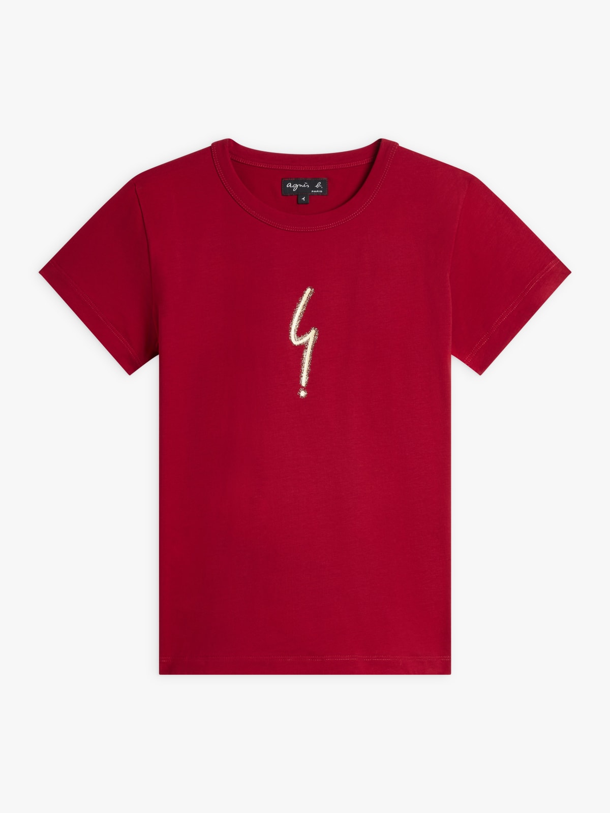 red cotton jersey screen-printed Brando t-shirt