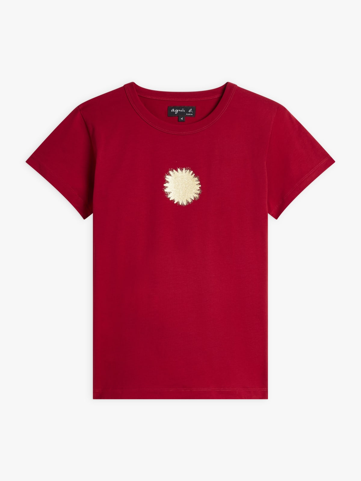 red cotton jersey screen-printed Brando t-shirt