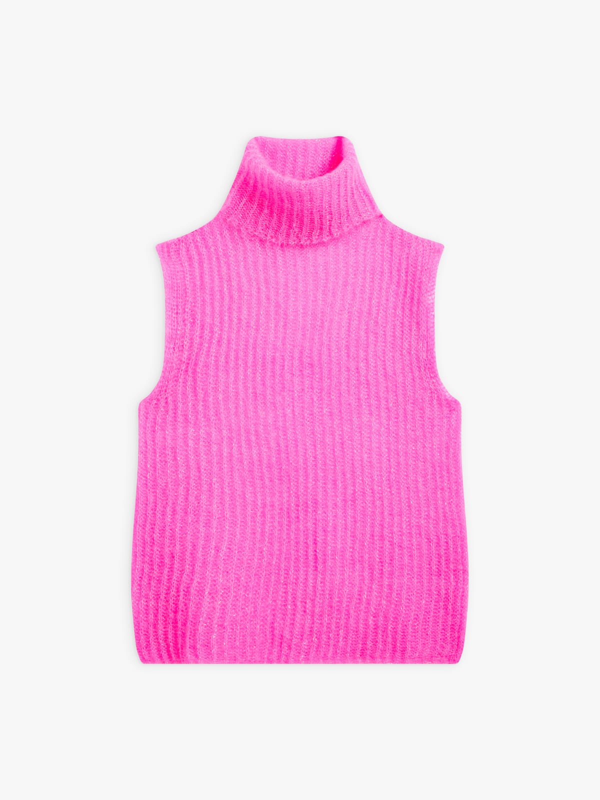 pink mohair English ribbed Declic jumper