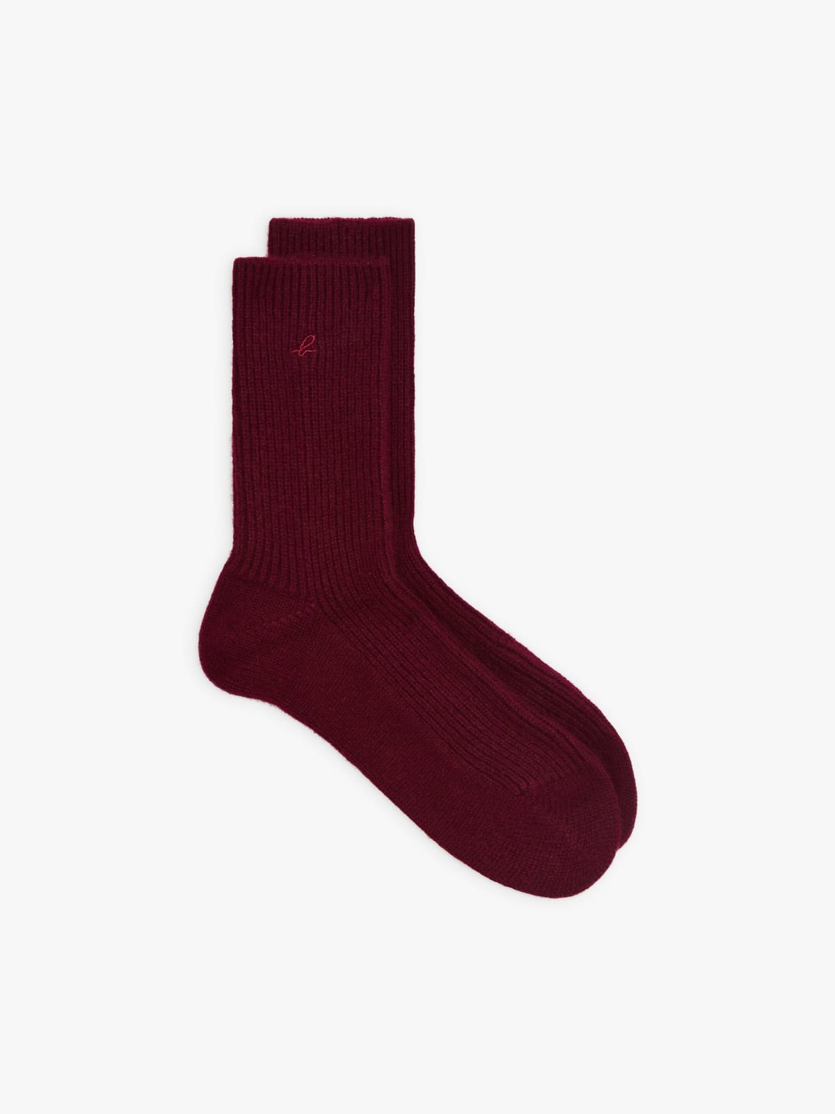 red cashmere Willy socks