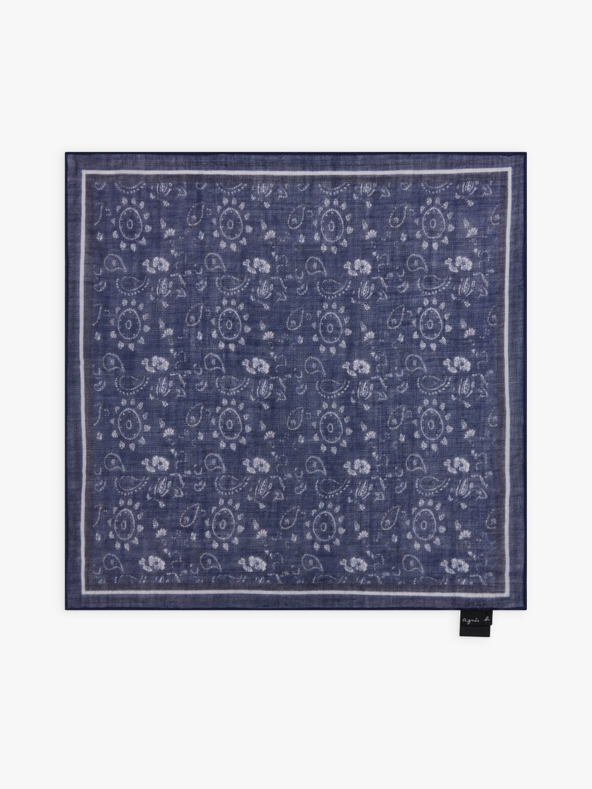 blue wool Kiran bandana