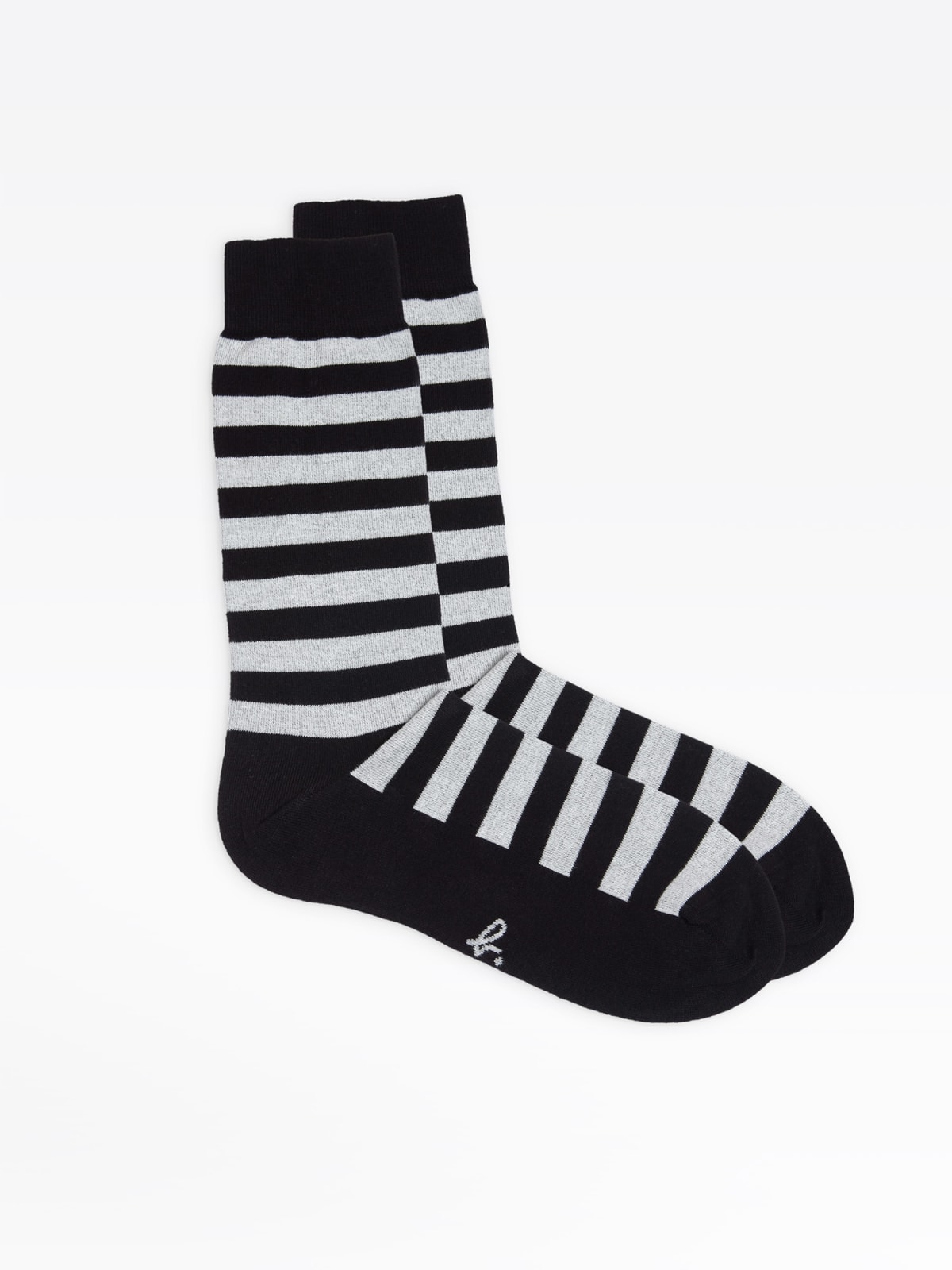 black striped socks