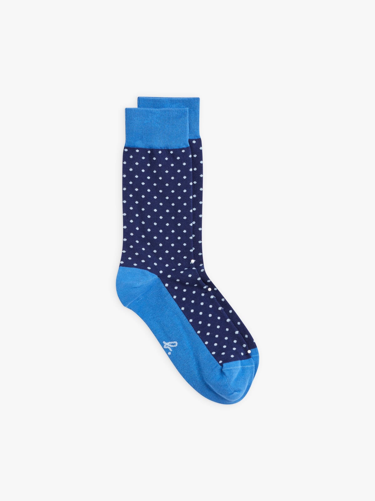 blue cotton Lary Spots socks