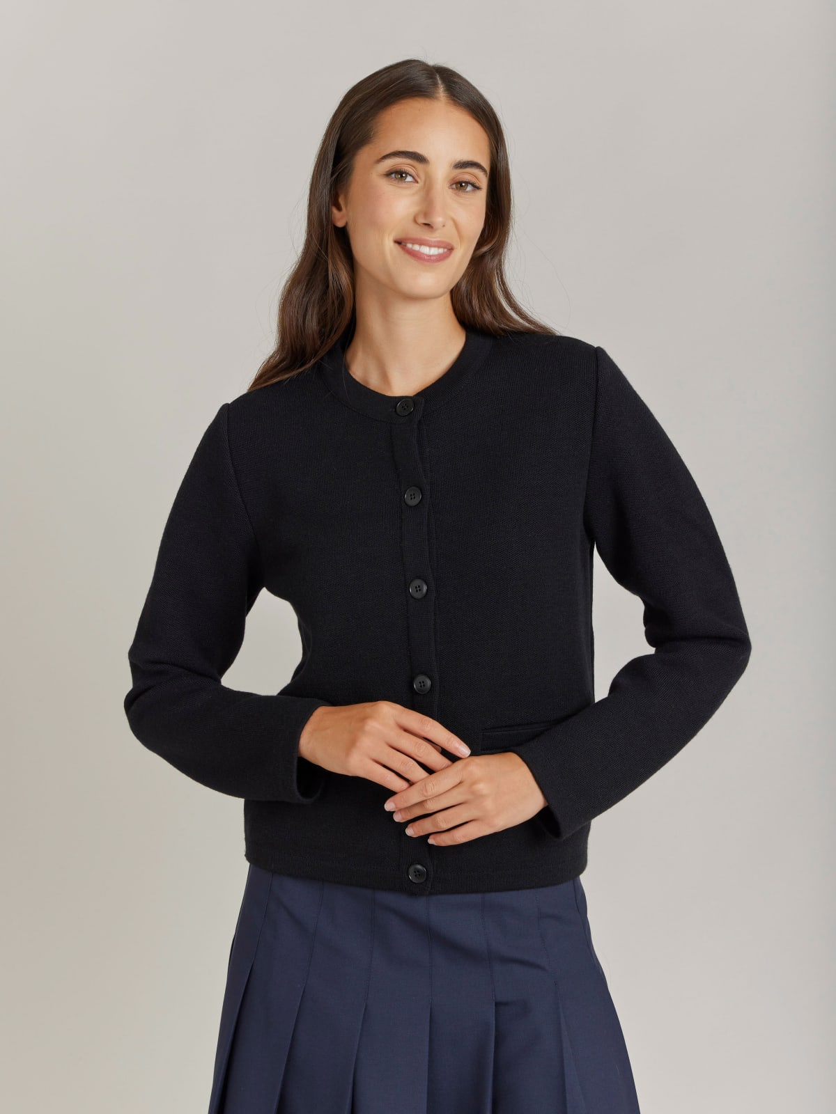 black merino wool Coco jacket