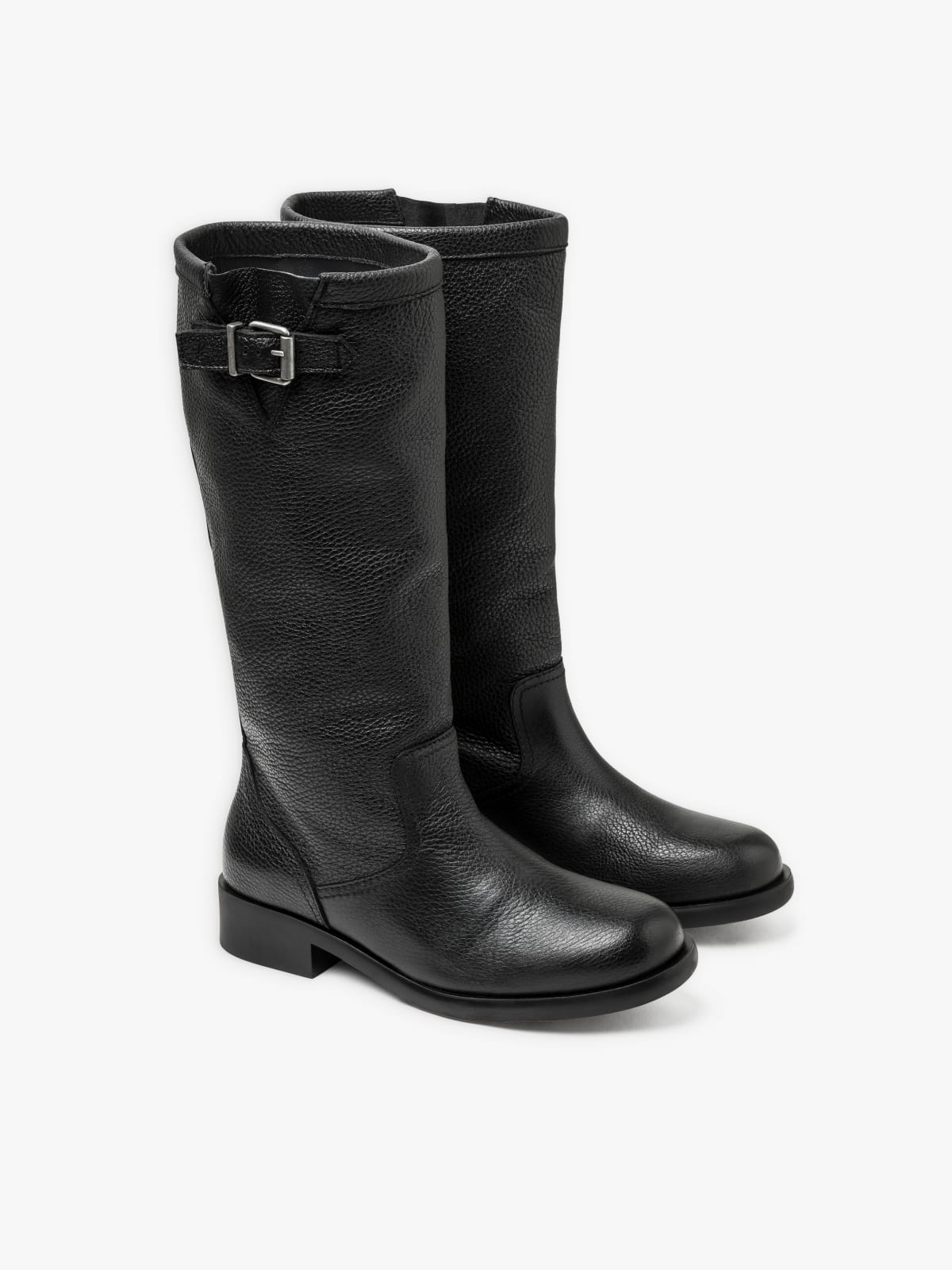 black leather Sacha boots