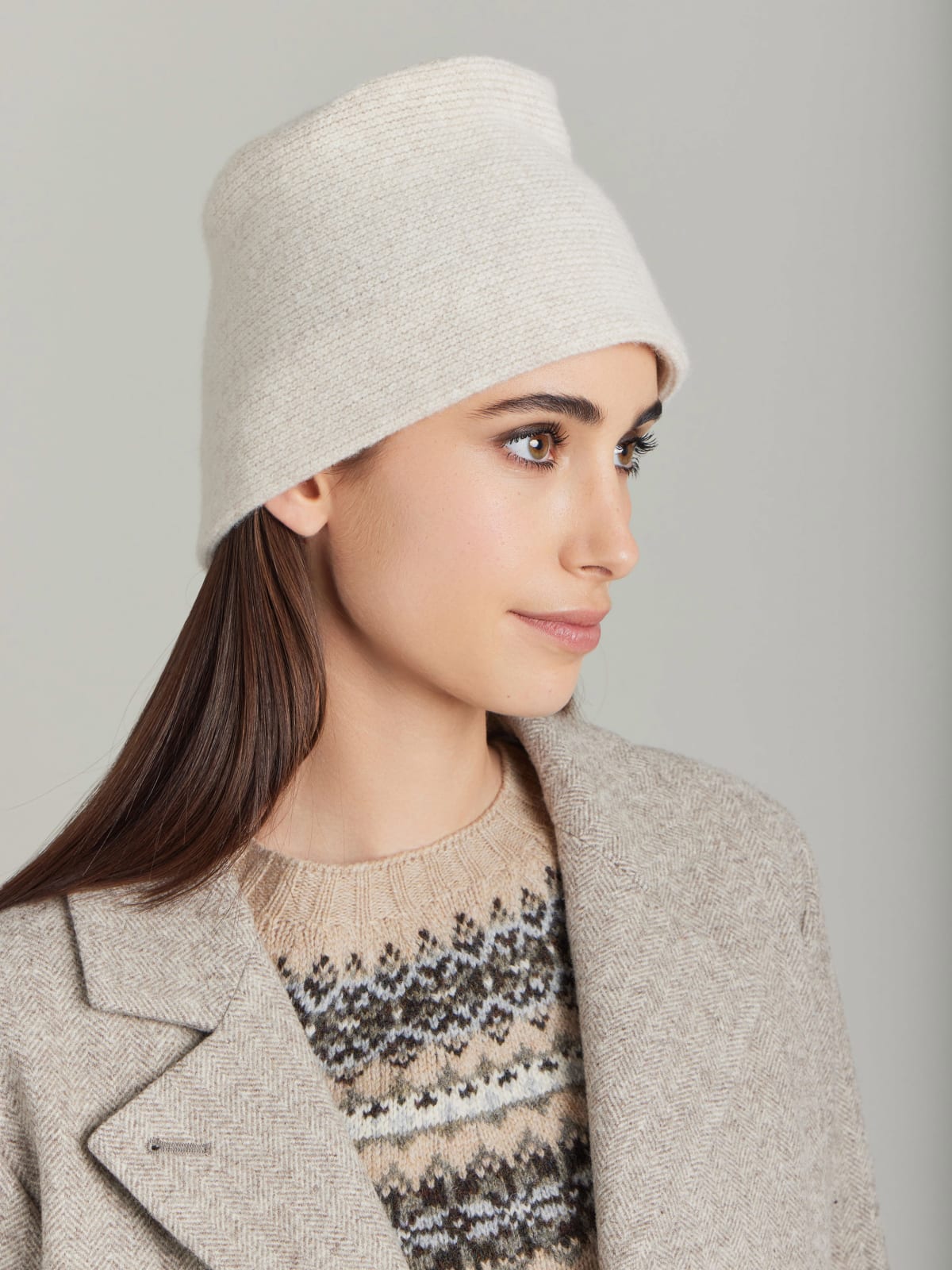 beige wool Petra hat