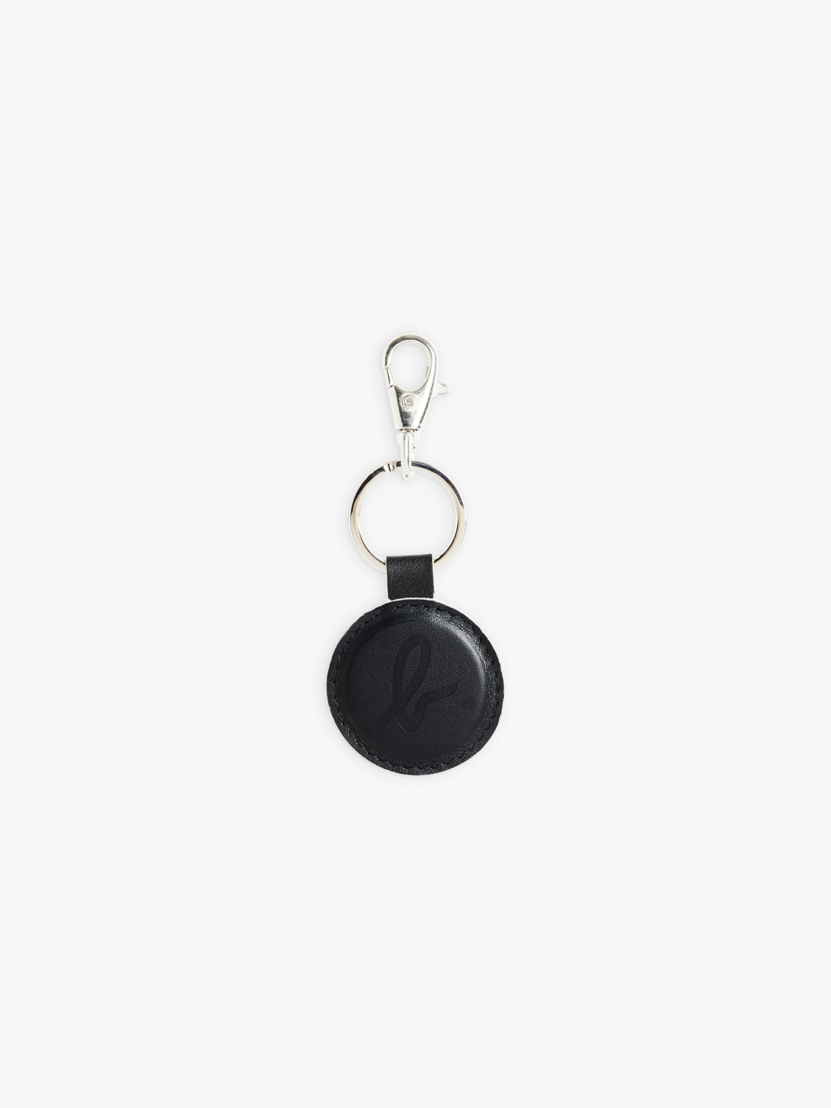 black leather keyring agnès b. pour Paraboot