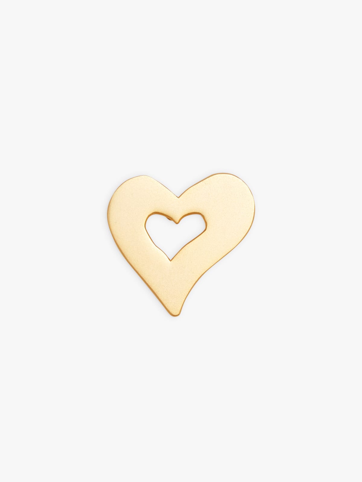 gold iron Coeur Bold lapel pin