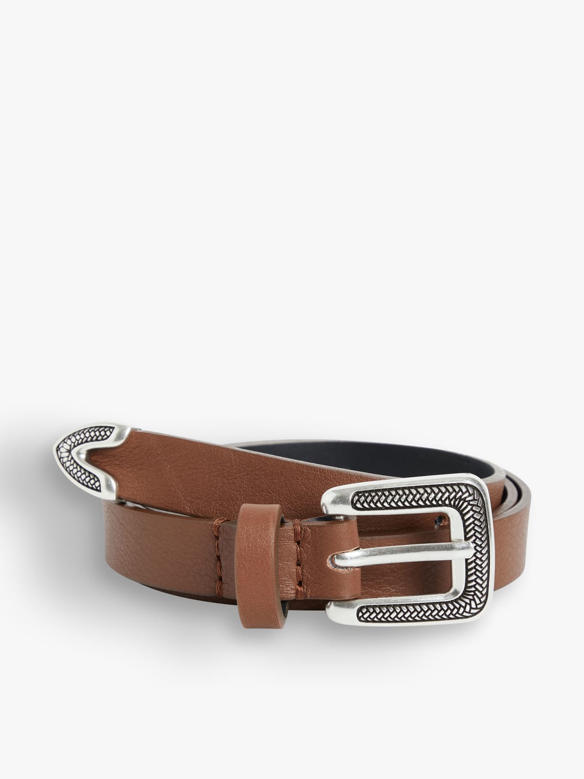 brown plonge lambskin Loane belt