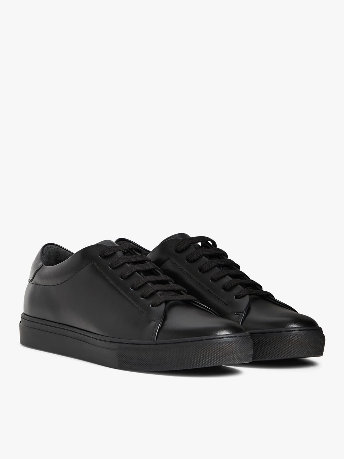 black Baptiste plonge lambskin trainers