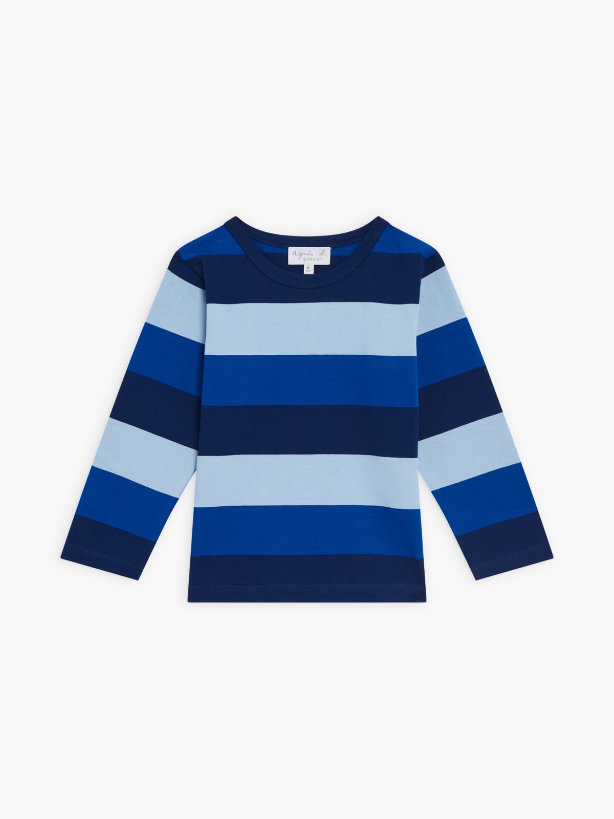 blue  Coulos t-shirt in striped cotton jersey