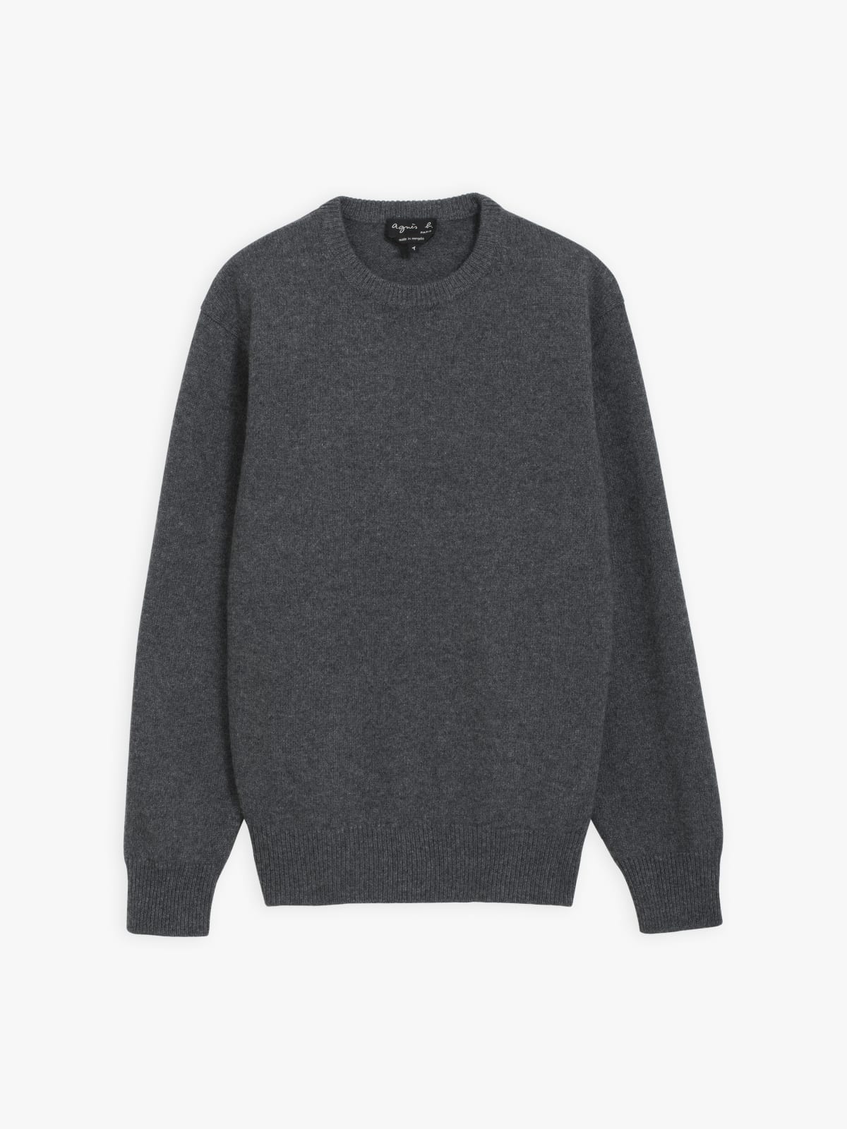 mottled grey cashmere AB jumper