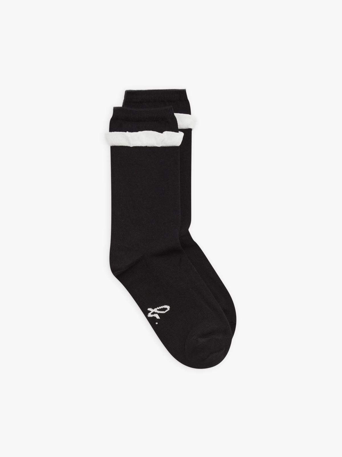 black cotton Ombeline socks