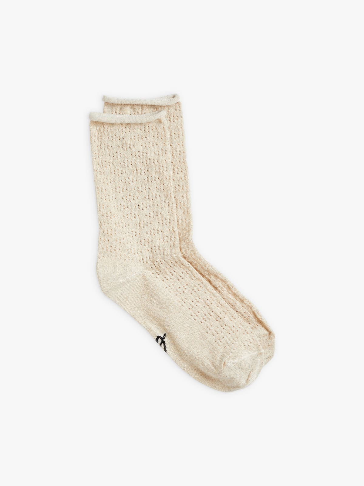 ecru cotton and wool Demaris socks