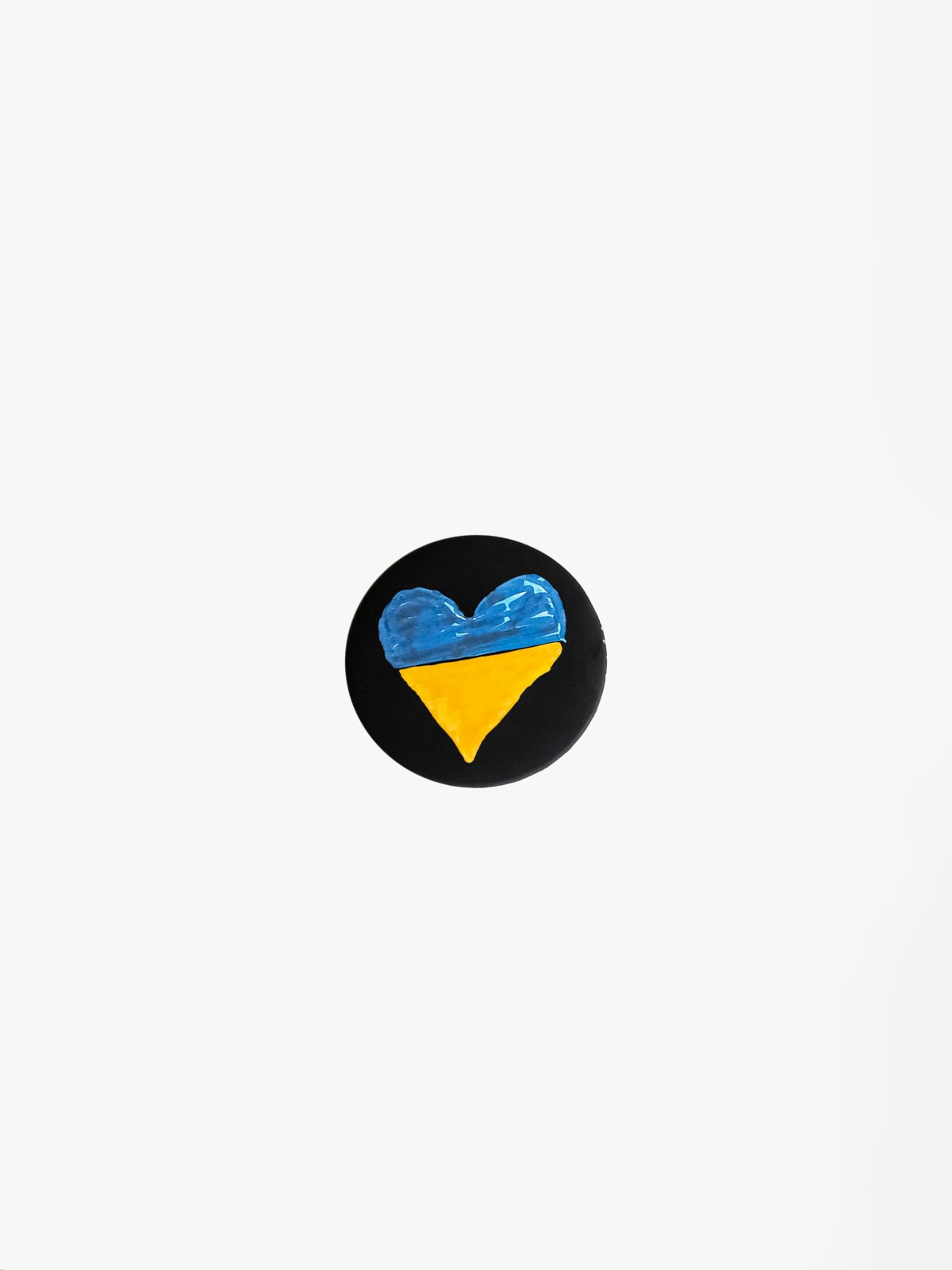 The heart of Ukraine large badge