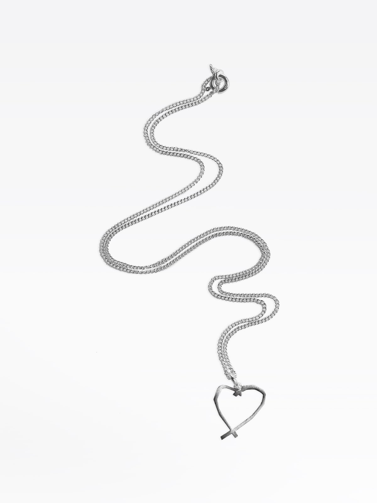 silver Sarajevo heart necklace