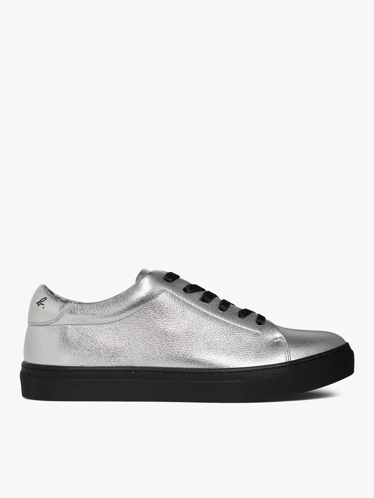 Baptiste silver-coloured leather sneakers