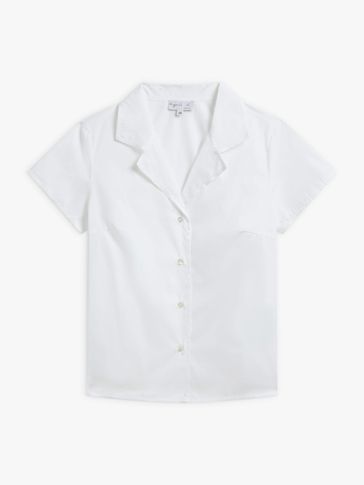 white cotton Liseron shirt