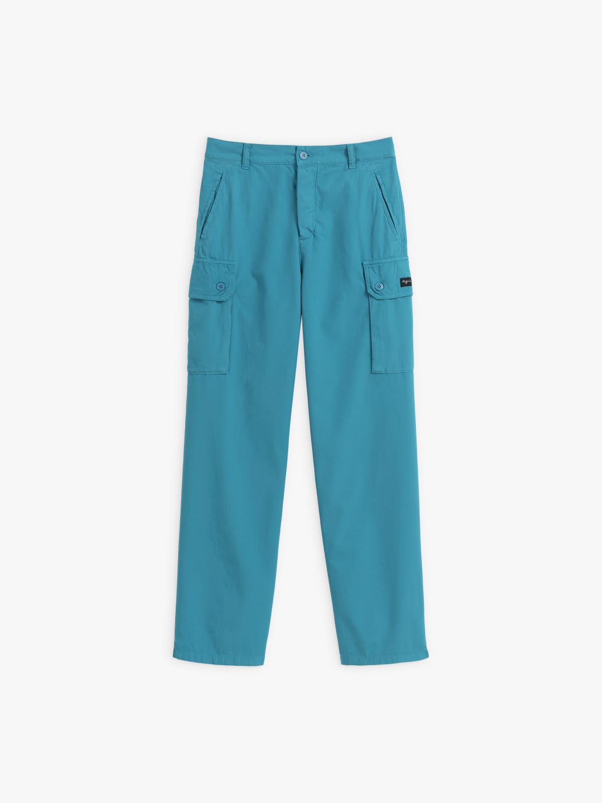 blue cotton canvas Treillis trousers