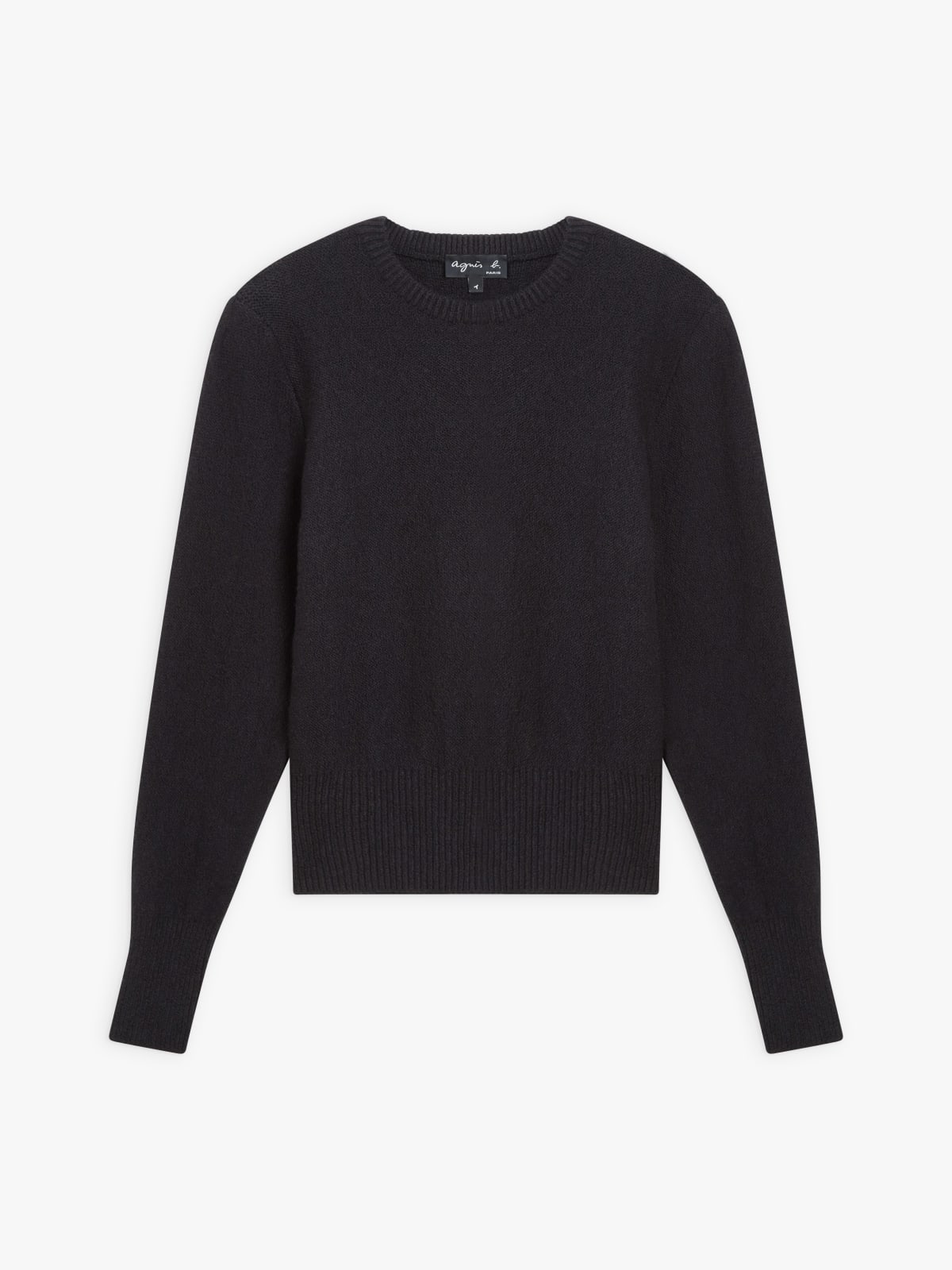 black cotton jersey Polisson jumper 