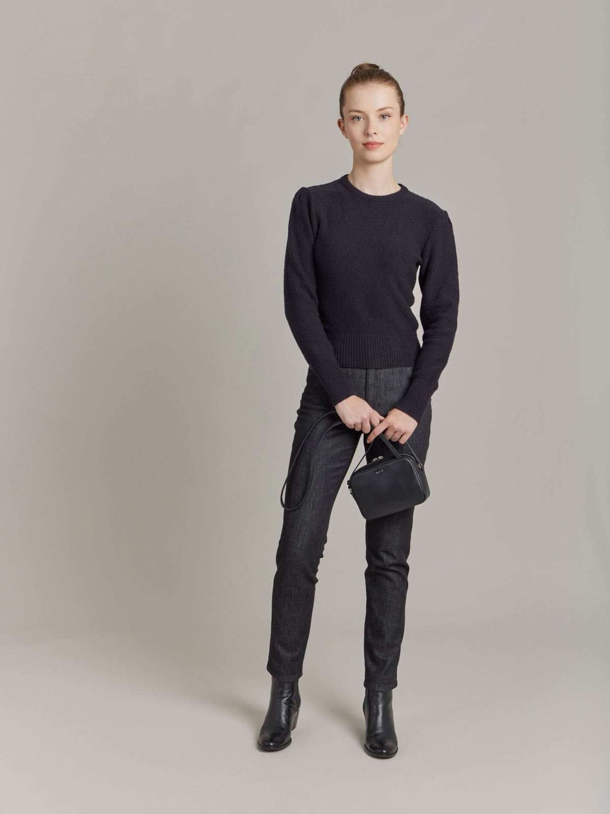 black cotton jersey Polisson jumper 