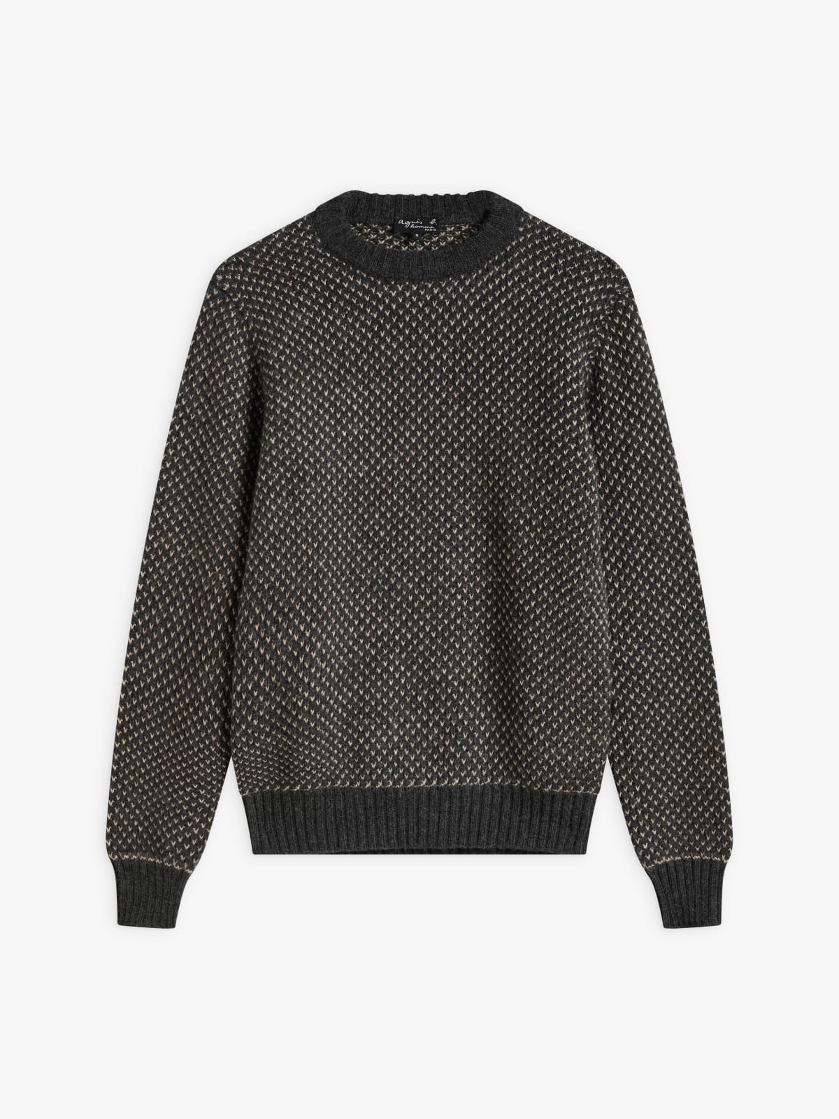 brown wool and alpaca Ab jumper