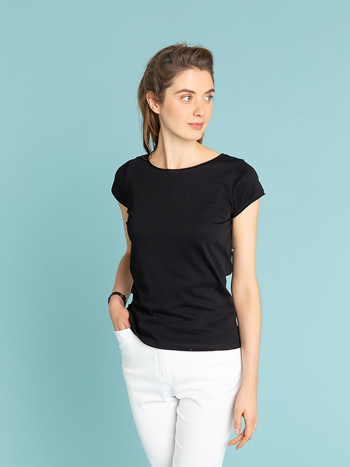 black short sleeve Australie t-shirt