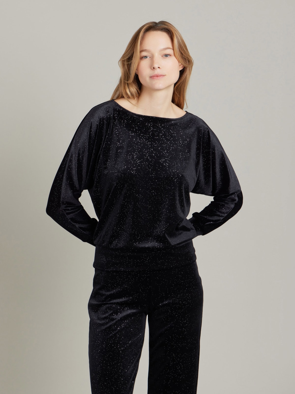 jersey New Davina top in sequin 