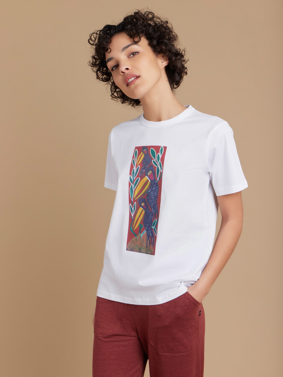 white Le Mixte t-shirt artist Anísio Couto