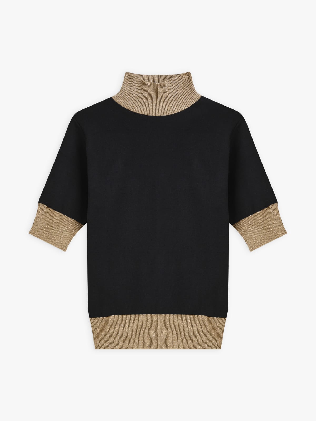 black cotton jersey shiny Vian t-shirt