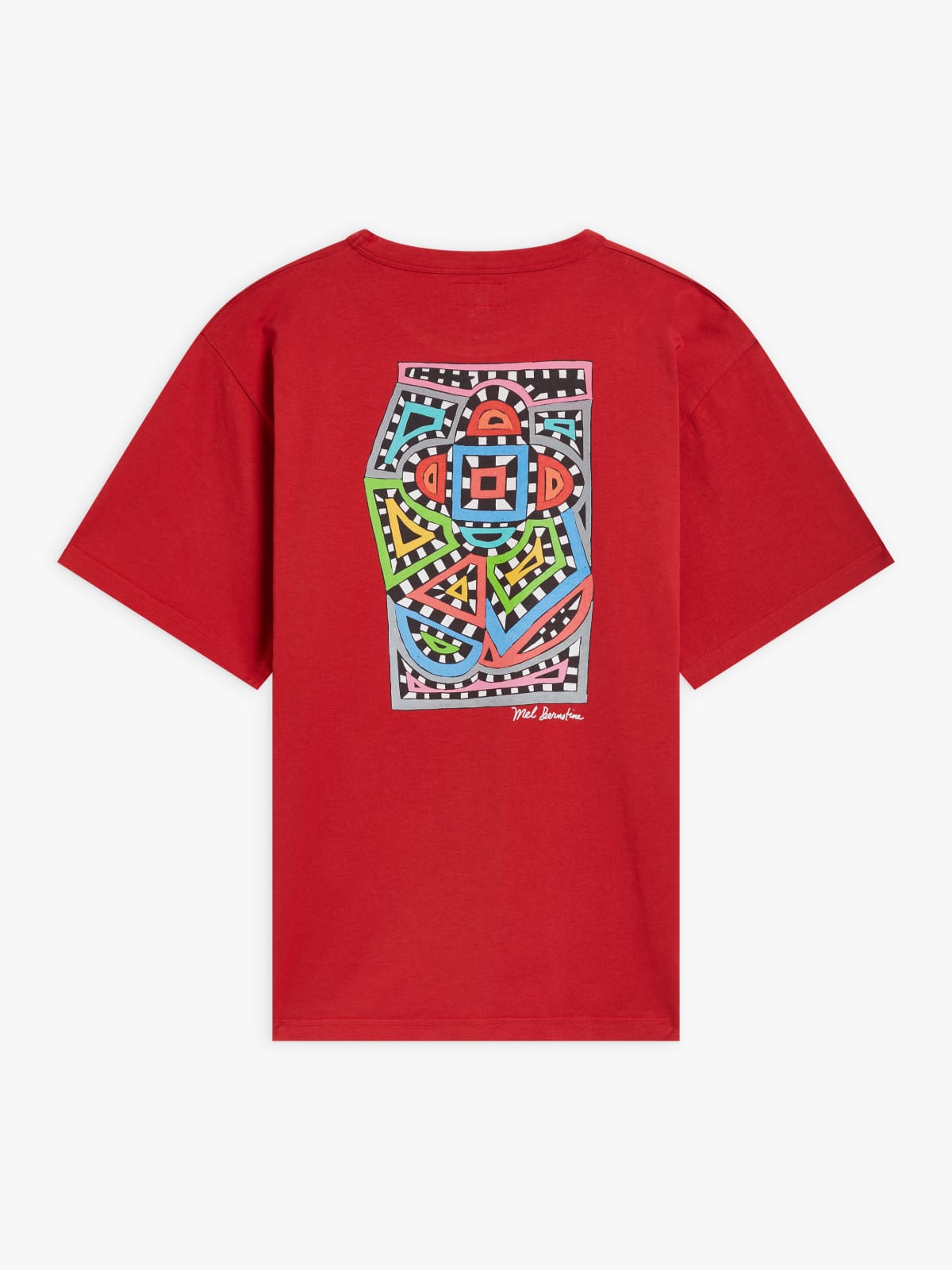 red cotton jersey Mark t-shirt artist Mel Bernstine 