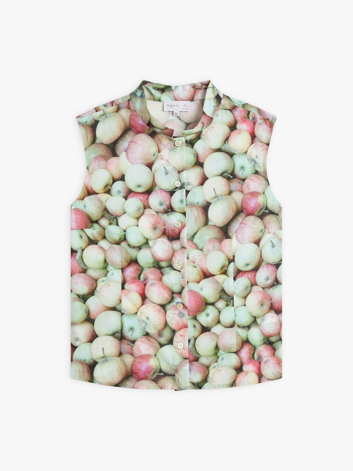 cotton apple print shirt