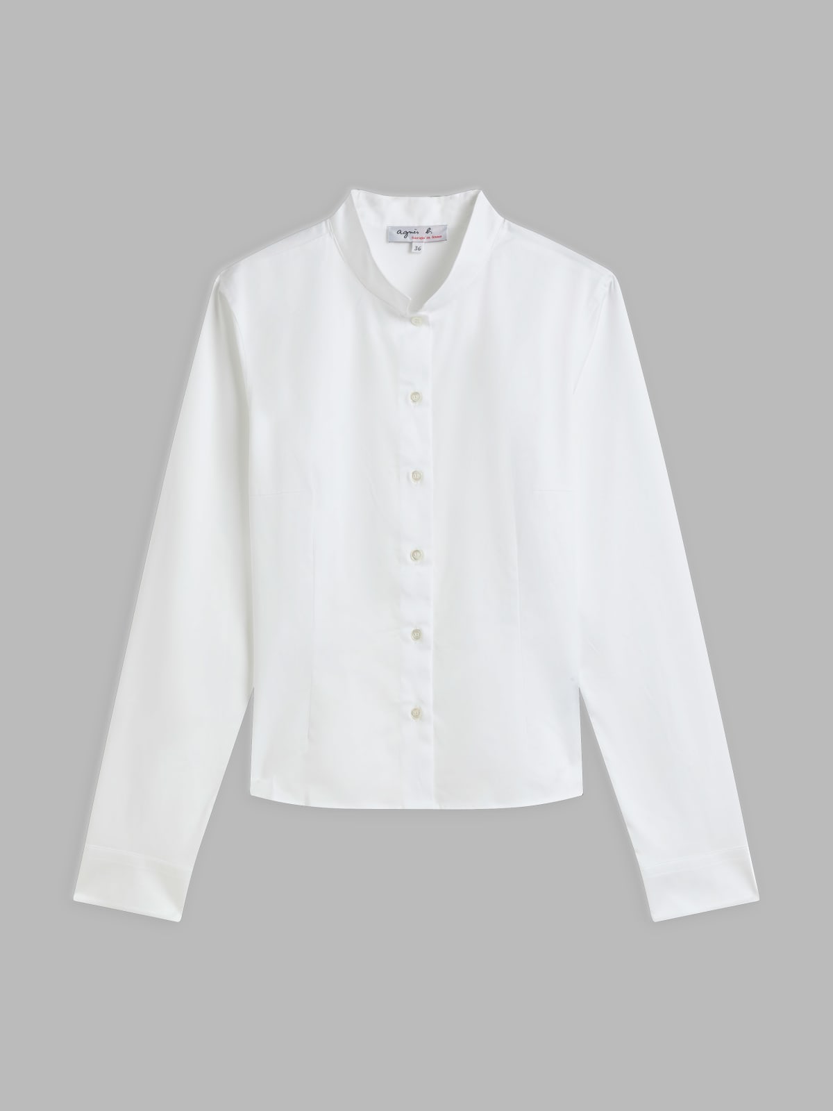 white cotton twill shirt