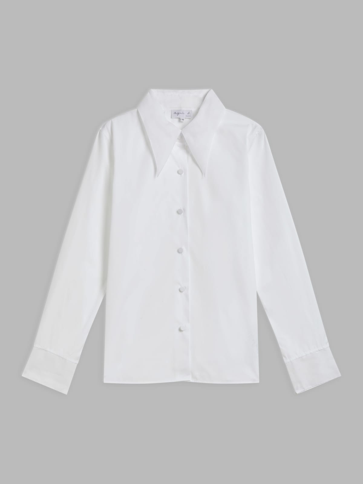 white cotton poplin shirt